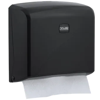 Z Folded Paper Towel Dispenser Capacity 200 for Max Paper Width 22 cm (Black)