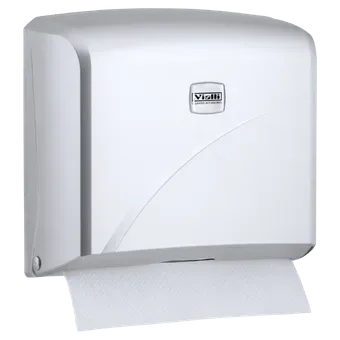 Z Folded Paper Towel Dispenser Capacity 200 for Max Paper Width 22 cm (Metallic)