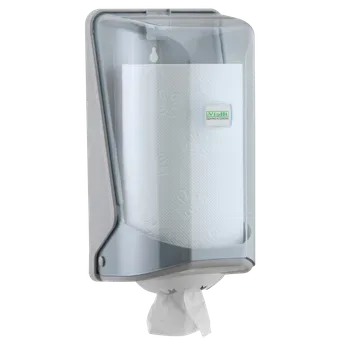 Mini Centerfeed Roll Paper Towel Dispenser (Transparent)