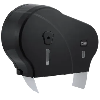 Double Mini Jumbo WC Paper Dispenser (Black)