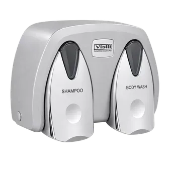 Dual - Shampoo and Body Wash Dispenser 175ml x2 (Chrome)